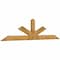 Ekena Millwork Saratoga Rough Sawn Timber Gable Bracket, Western Red Cedar, 108"W x 27"H x 2"D x 6"F, 6/12 Pitch GBW108X27X0206SAR00RWR - alternate 5